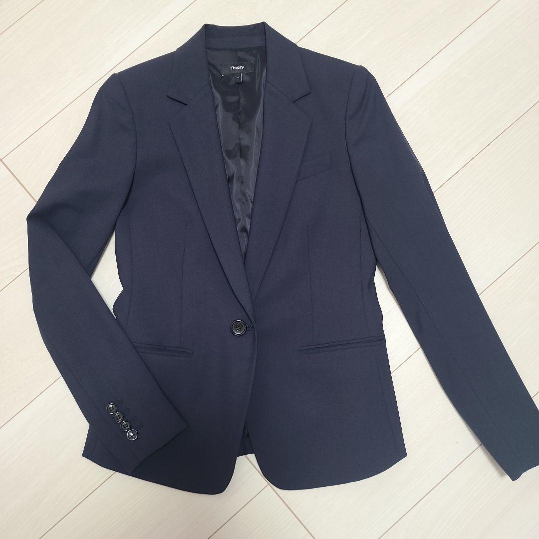 【週末お値下げ】theory パンツスーツ ネイビー サイズ0