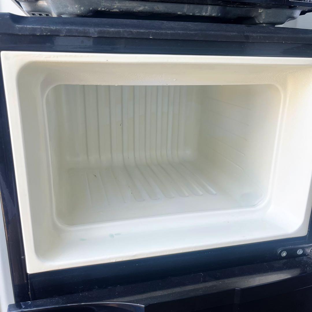 取付無料！完動品！スタイリッシュブラック小さめ便利サイズ冷蔵庫・電子レンジ！