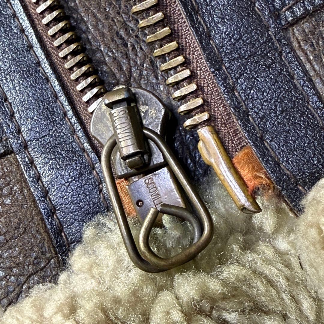 【USA製】 AVIREX B-3 ムートン フライトジャケット 40 短丈