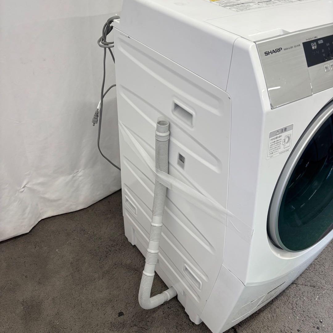 ★982　ドラム式洗濯機　シャープ　乾燥　10キロ　左開　安い　綺麗　設置無料