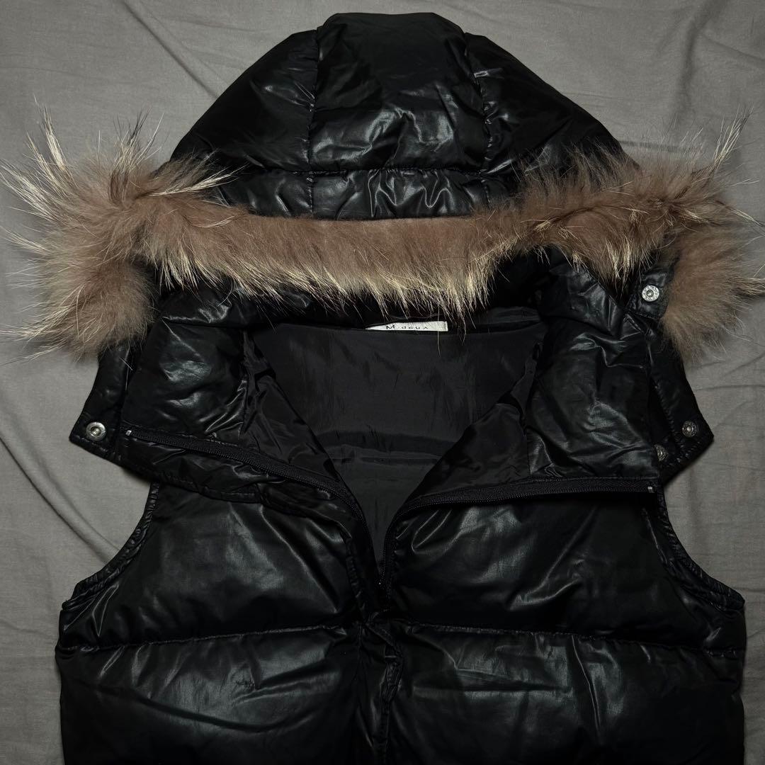 00s archive 平成初期 ファーダウンベスト 平成ギャル 短丈 y2k