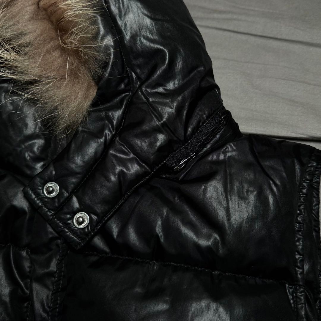 00s archive 平成初期 ファーダウンベスト 平成ギャル 短丈 y2k