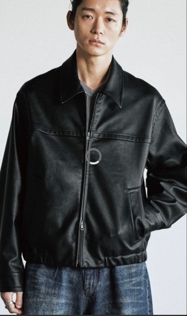 ジャケット・アウター WYM LIDNM FAUX SUEDE ZIP BLOUSON