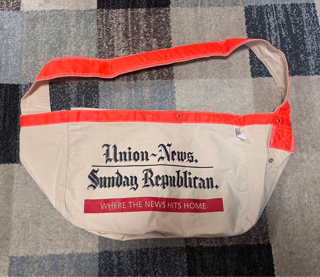 ニュースペーパーバッグ　デッドストック　ユニオンニュース　1980年代