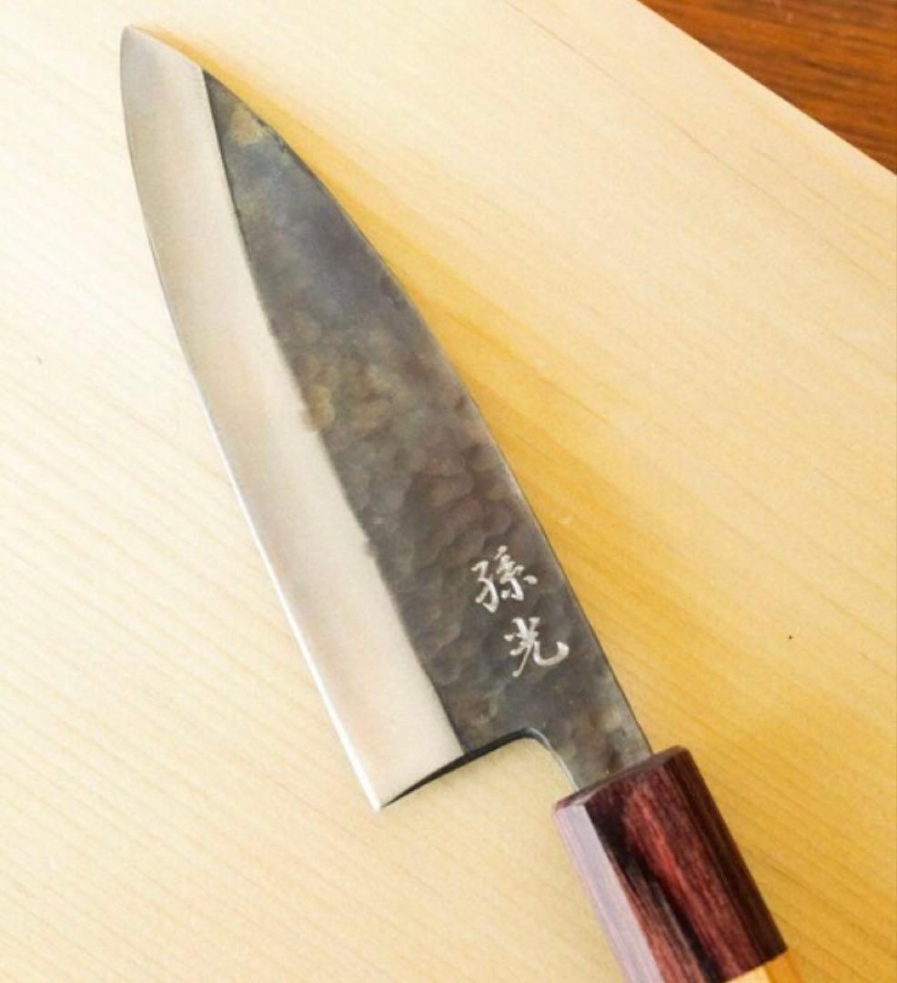 キッチン 「別注」ふくべ鍛冶 / SHINBU イカ割き包丁 小出刃両刃 野鍛冶