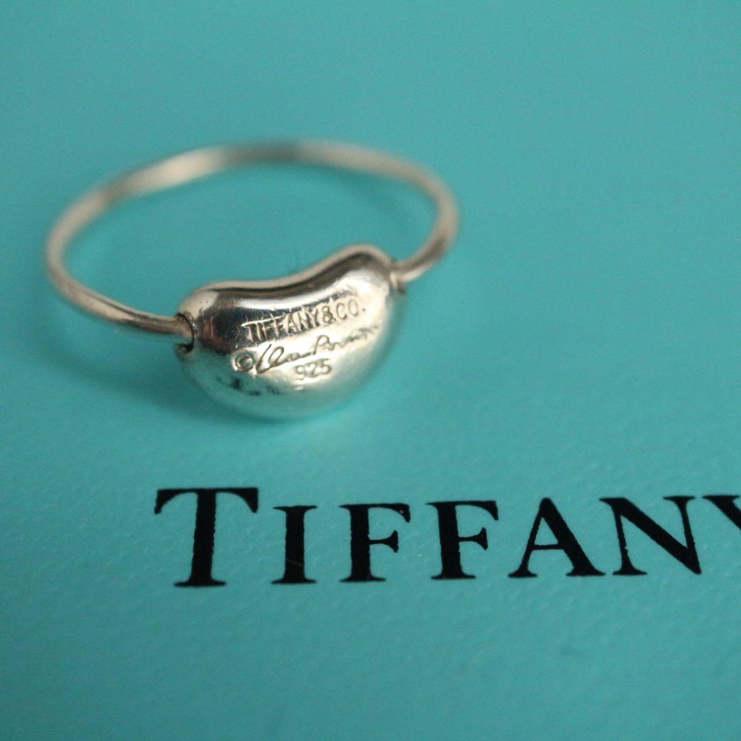 袋箱有り✨美品✨約12.5号ティファニー ビーンリングシルバー 925