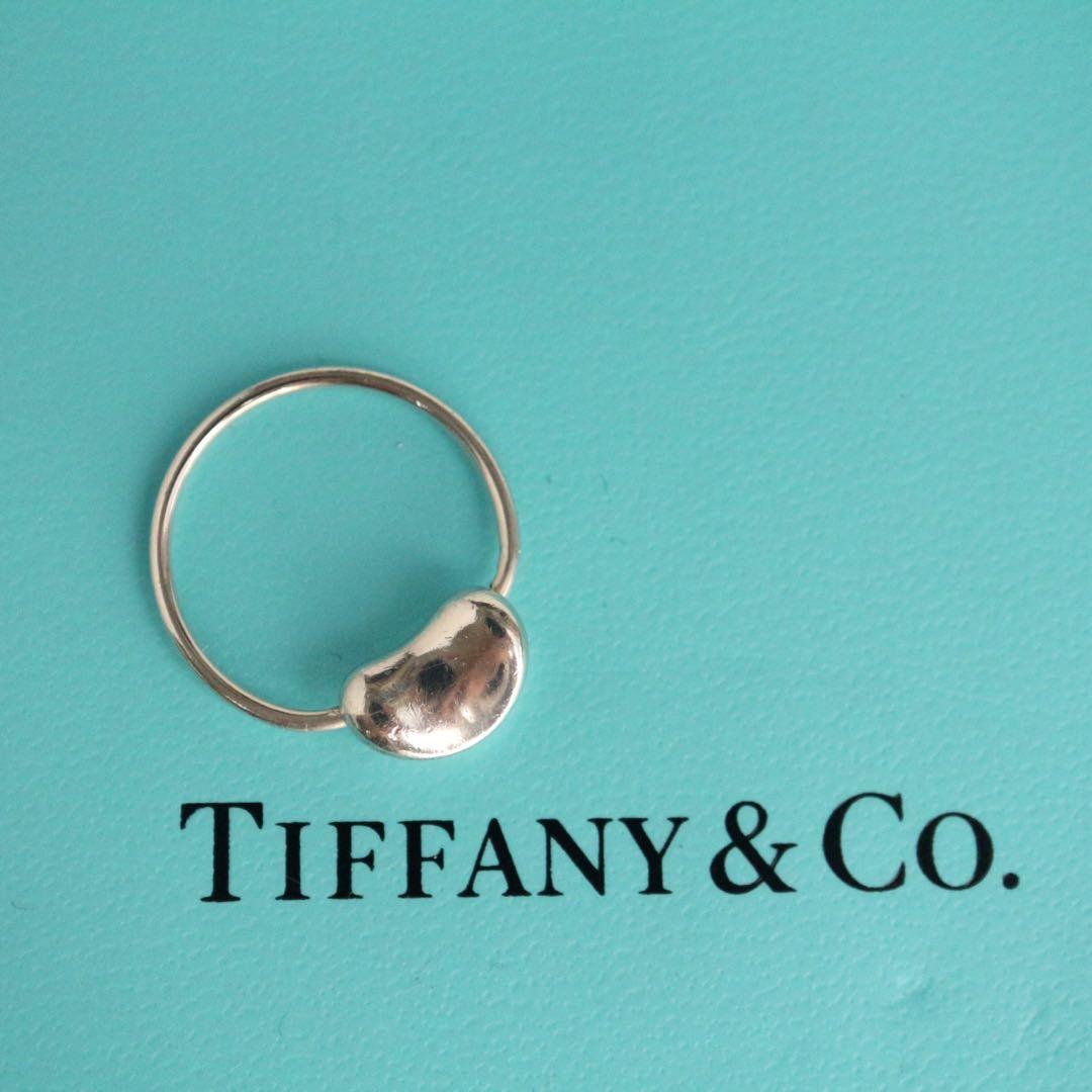 袋箱有り✨美品✨約12.5号ティファニー ビーンリングシルバー 925