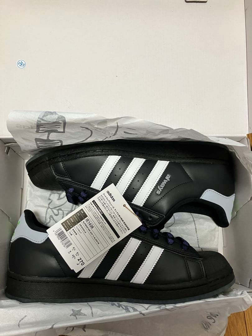 31日までの価格！adidas × always superstar 27cm