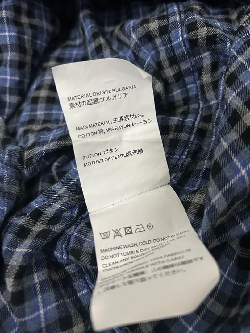 OUR LEGACY Above Shirt風？チェックシャツ