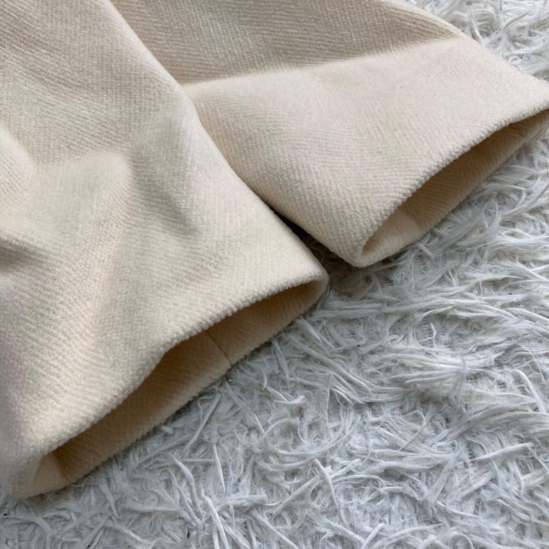 美品✨バーバリーロンドン ダッフルコート フード付 白 ホワイト 40 Lサイズ