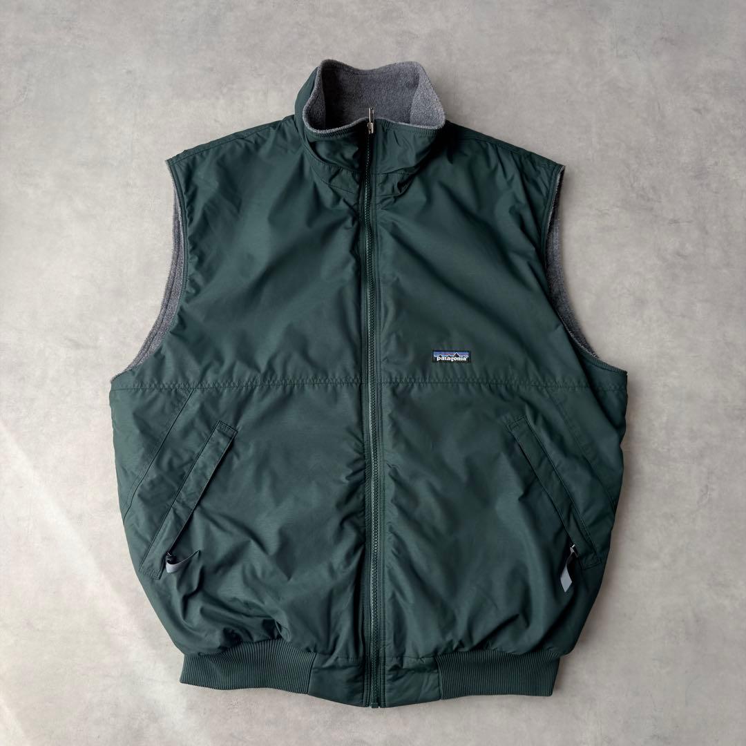 90s パタゴニア シェルドシンチラ ベスト XL グリーン 緑 ハンター