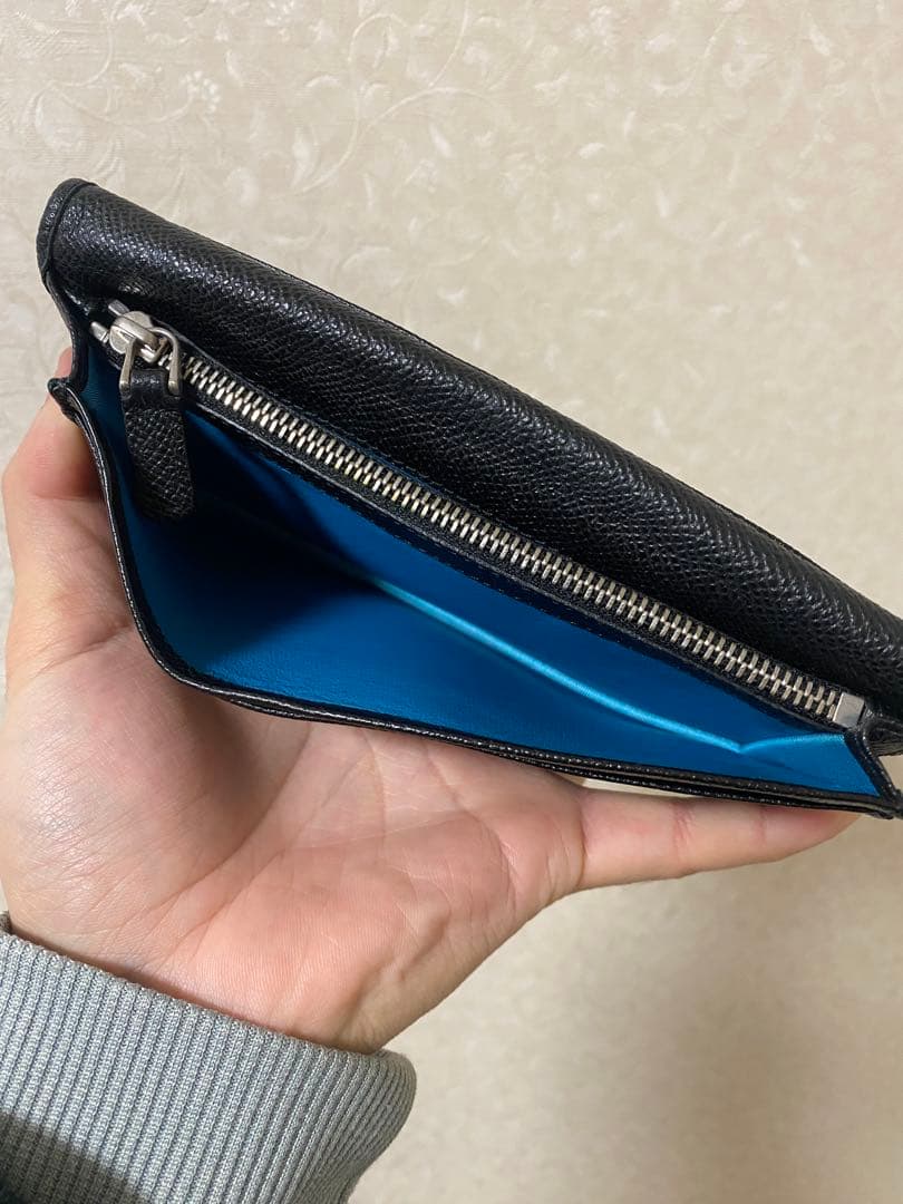 BVLGARI ブラックレザー 長財布 箱付き