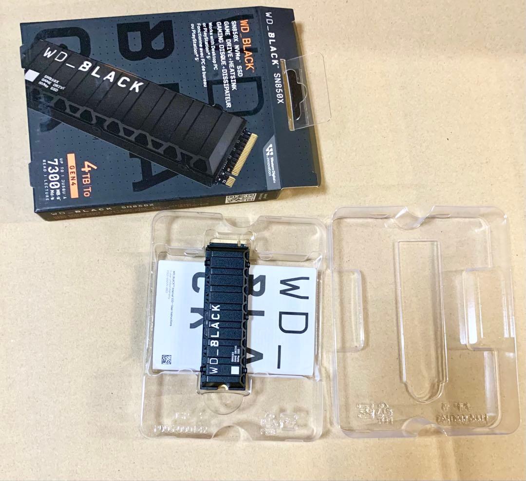 Western Digital 増設SSD 4TB SN850X PS5
