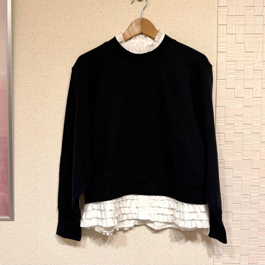 muveil シャツレイヤードプルオーバー