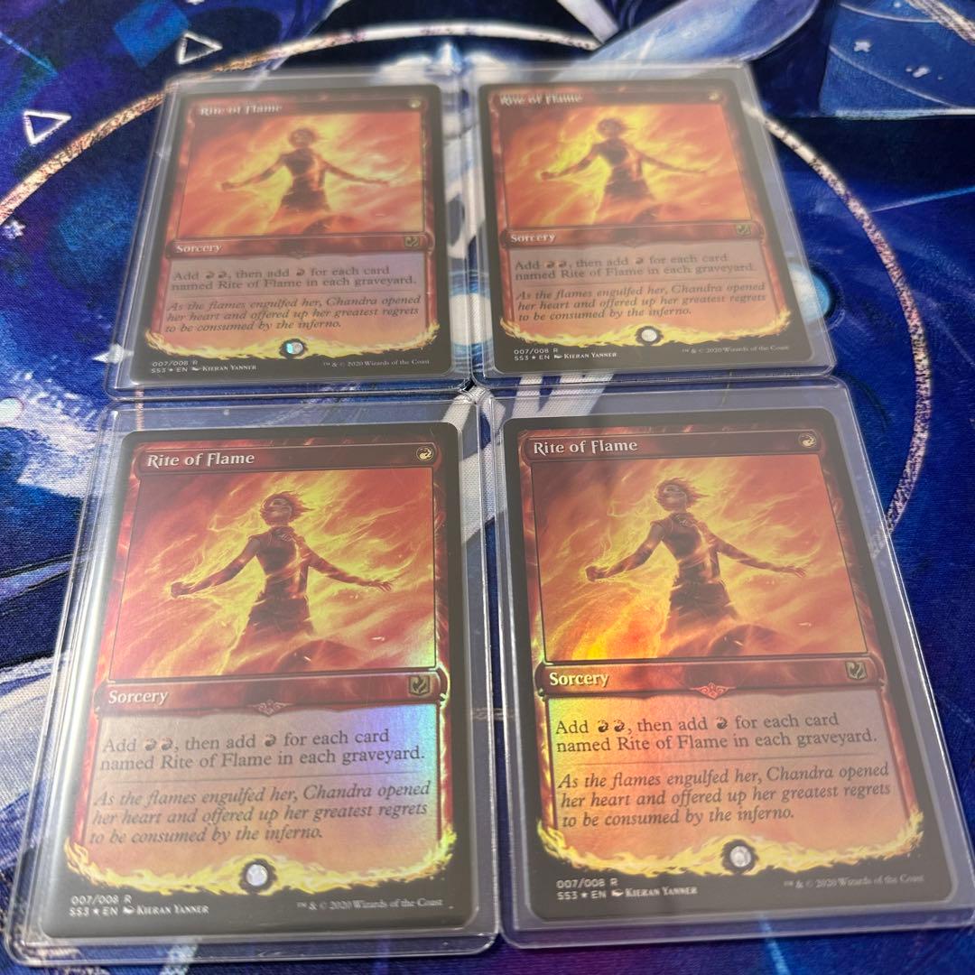 MTG/炎の儀式/Rite of Flame(SS3)Foil×4