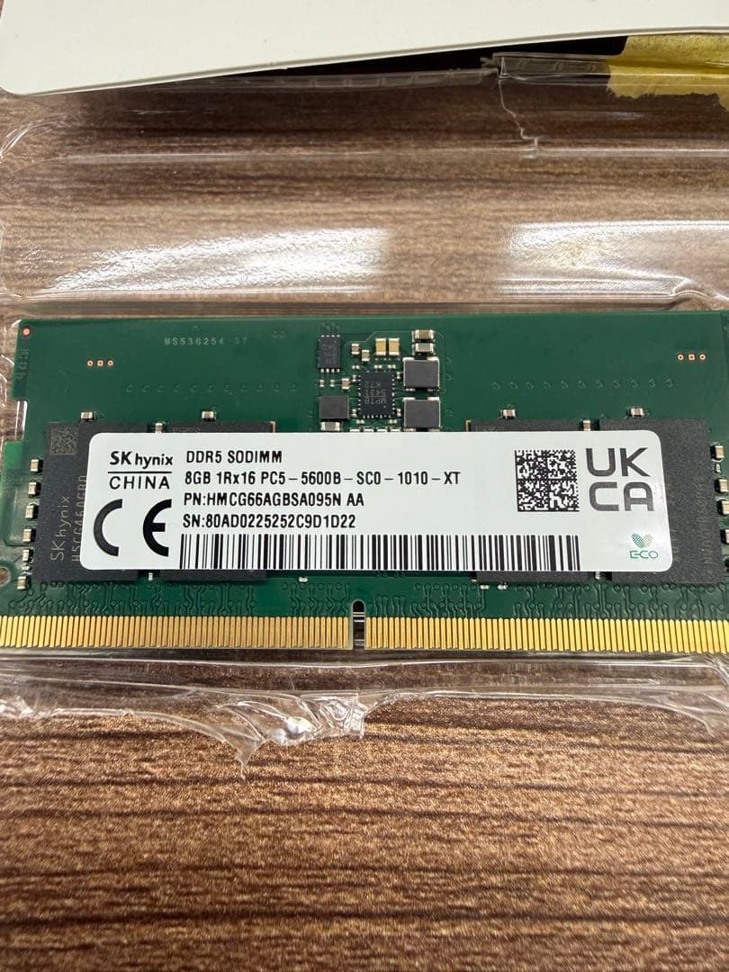 SK hynix DDR5 16GB (8GB x 2) メモリ