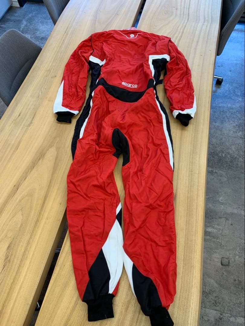 Sparco レッド ブラック 全身スーツ