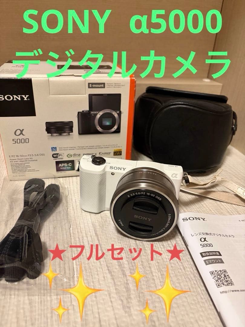 【フルセット】　SONY α5000 デジタルカメラ　ILCE-5000 ケース