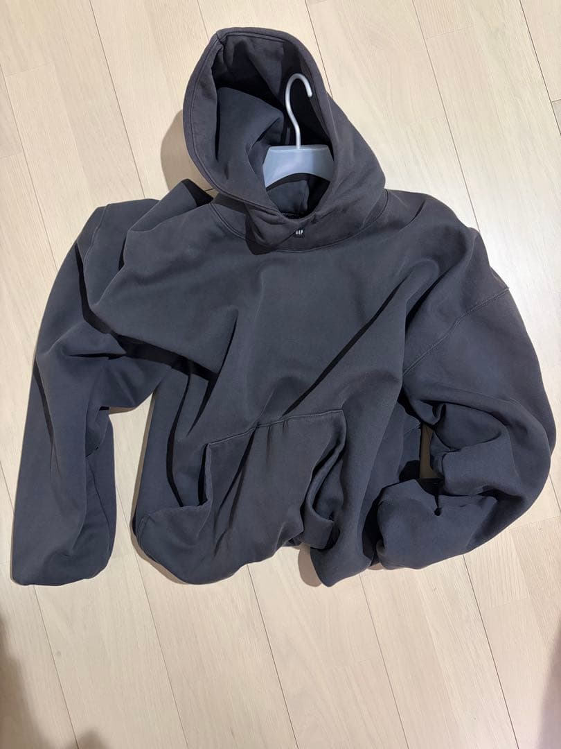 YEEZY×GAP×BALENCIAGA logo hoodie black