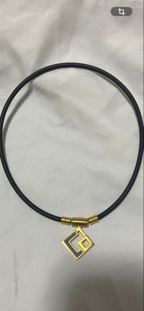 正規品　ブラックラバー ネックレス ゴールドペンダント