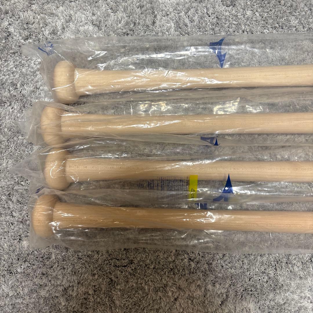 ミズノプロ硬式木製バット 4本セット中田翔モデル 86cm 880g