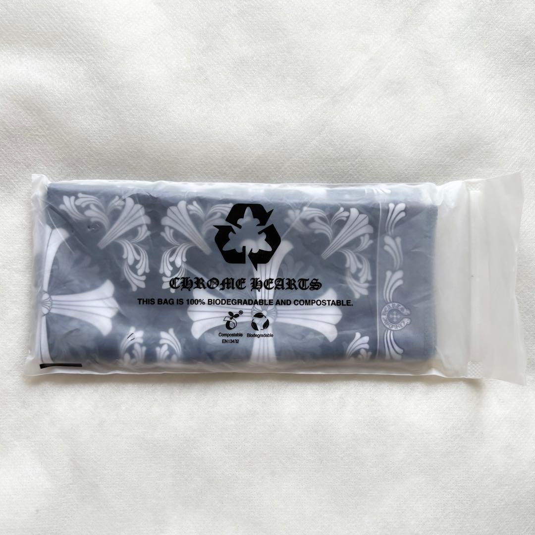 クロムハーツ メガネケース レザー クロスパッチ ダガーファスナー クロス