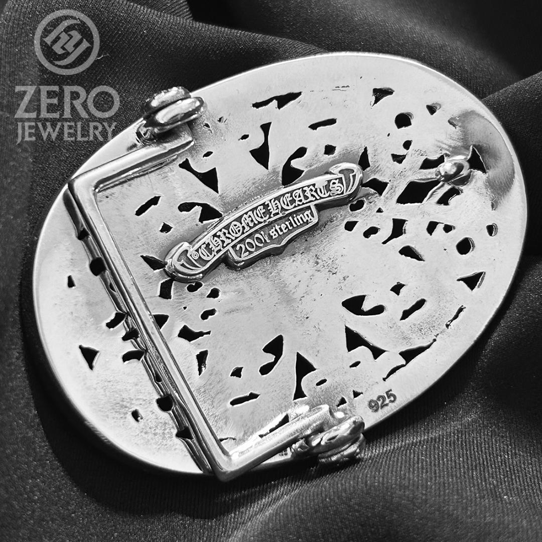 【★即日発送★925刻印】オーバル スター バックル