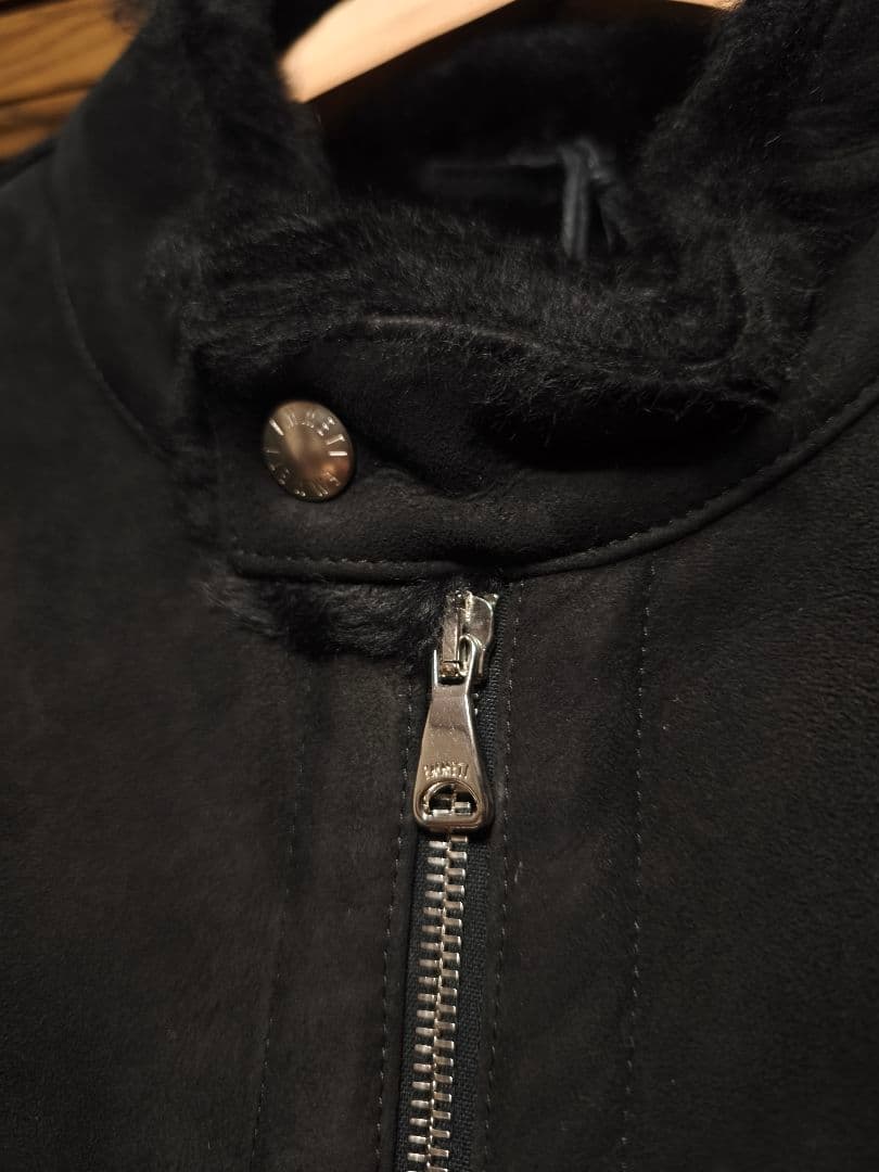 新品　EMMETI JURI ユリ ムートンジャケット　ブラック　サイズ50