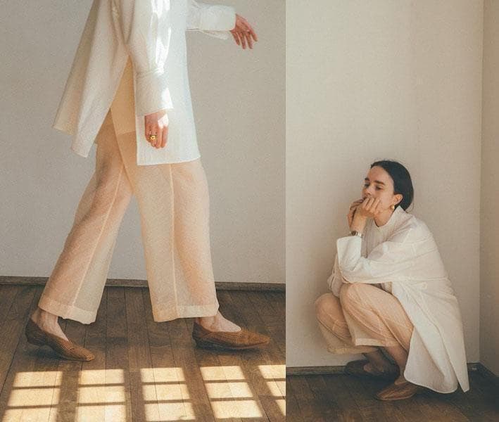 ■おまとめ■美品 CLANE ピンタックブラウス スタンドカラーブラウス