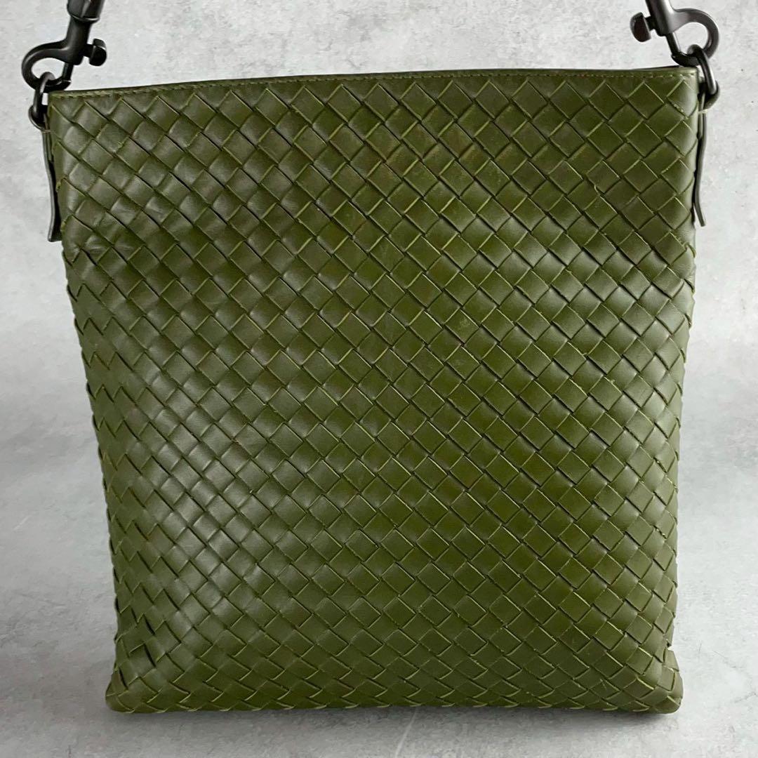 ボッテガベネタ イントレチャート ショルダーバッグ グリーン 276356