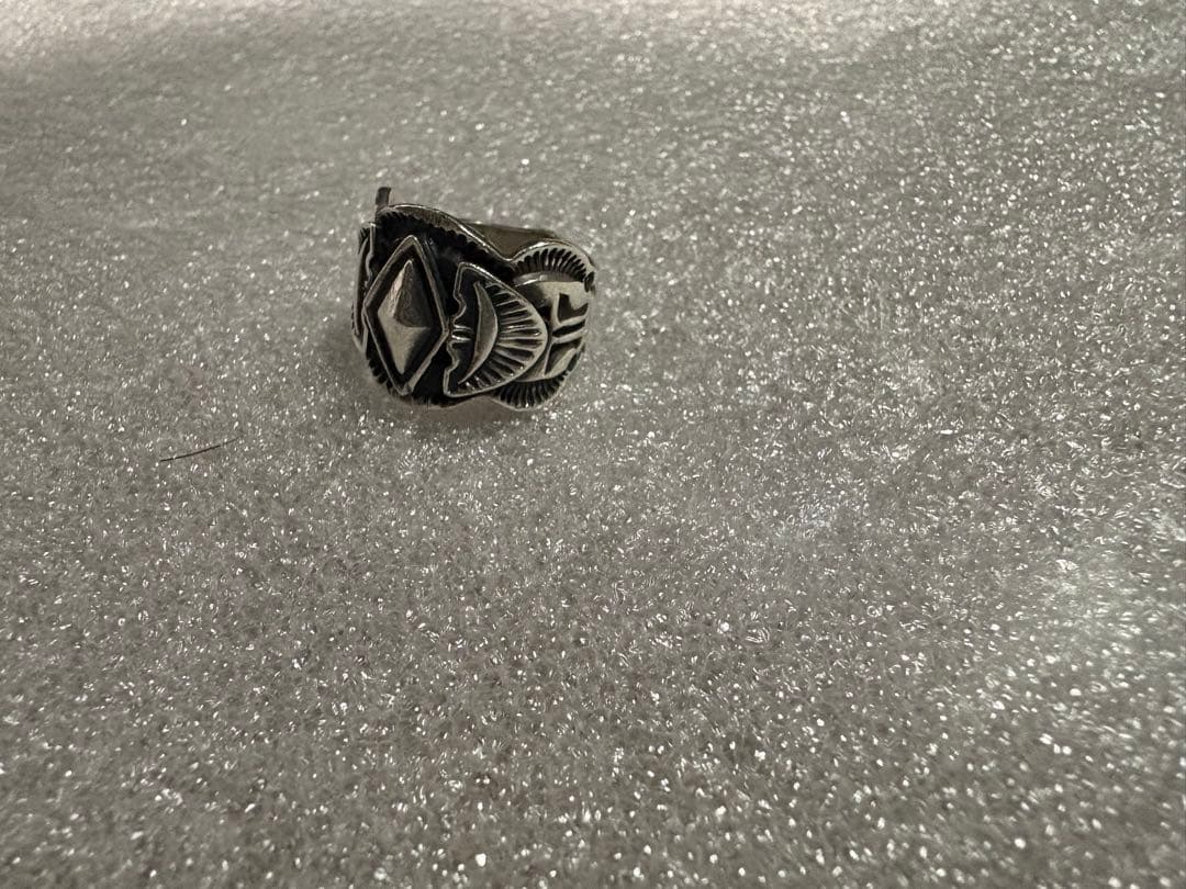 Navajo Sunshine Reeves スタンプワーク リング　14号