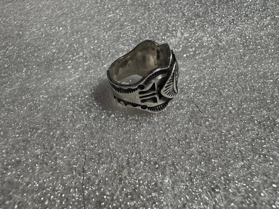 Navajo Sunshine Reeves スタンプワーク リング　14号