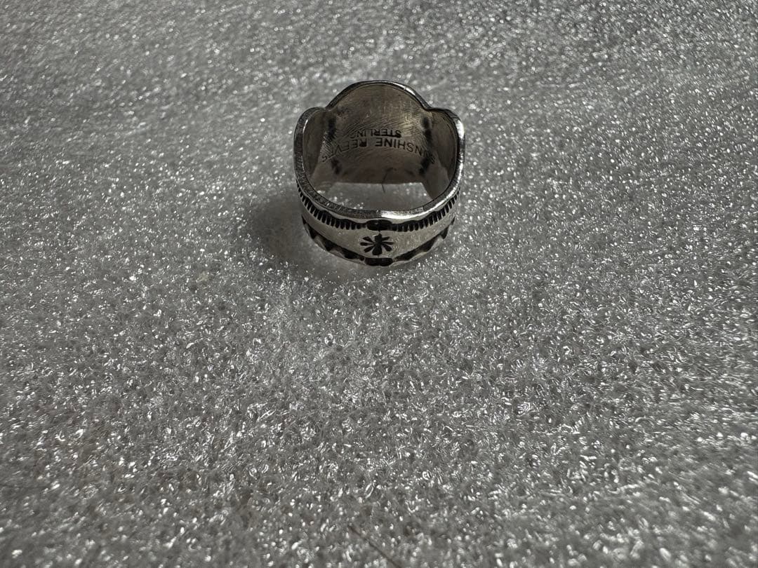 Navajo Sunshine Reeves スタンプワーク リング　14号