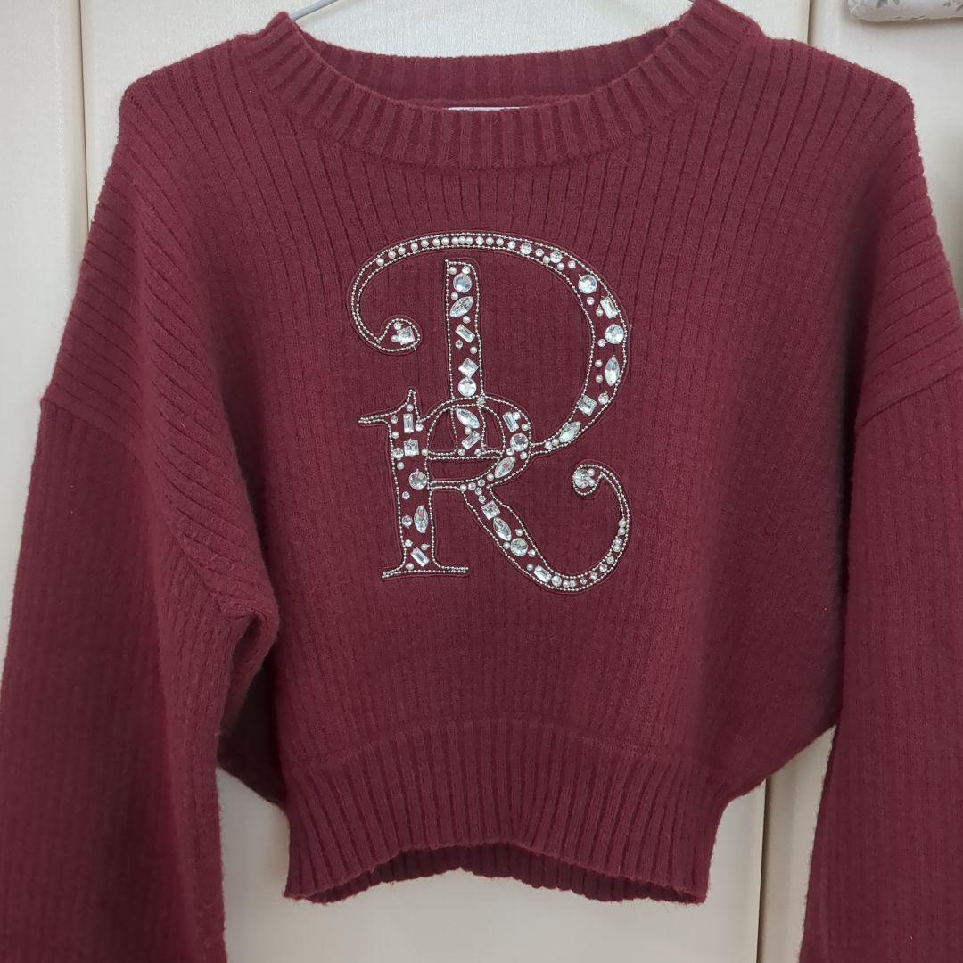 美品！Darich DRビジューボリュームリブニットトップス