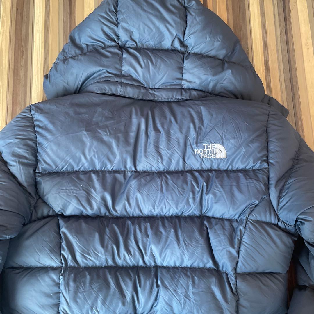 ノースフェイス 700FP ミディアム丈ダウンコート レディースM相当 ブルー
