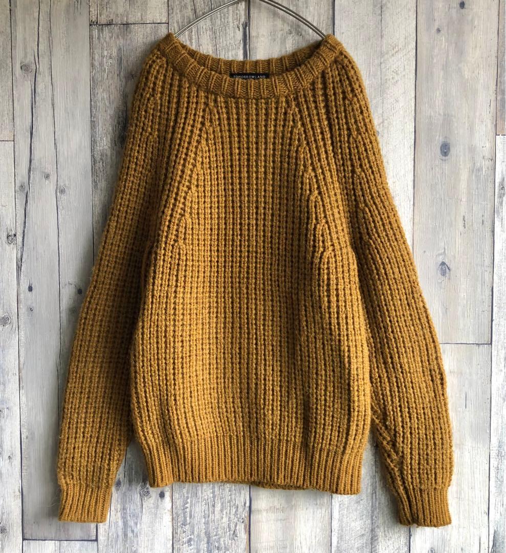 TOMORROWLAND トゥモローランド　アルパカ混　ローゲージ　ニット　厚手