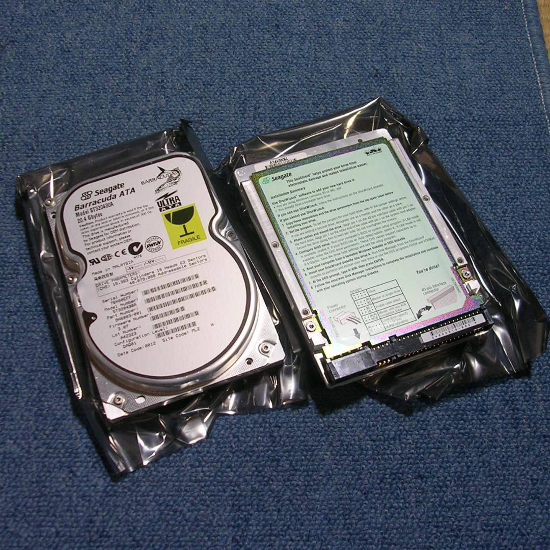 SCSI-IDEブリッジ+新品HDD付き