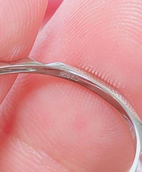 新入荷 未使用品 pt950 天然ダイヤモンド 0.08ct リング
