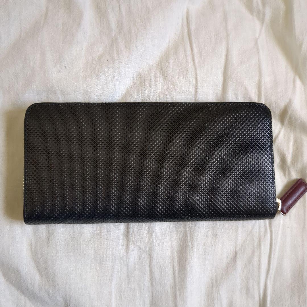 未使用　タケオキクチ ラウンドジップ 型押し 牛革 TAKEO KIKUCHI