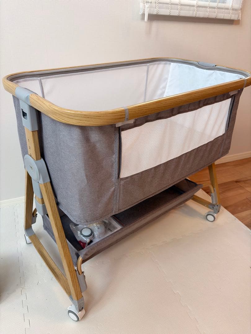 Donpemu ベビーベッド 添い寝ベッド【ジャンク品】