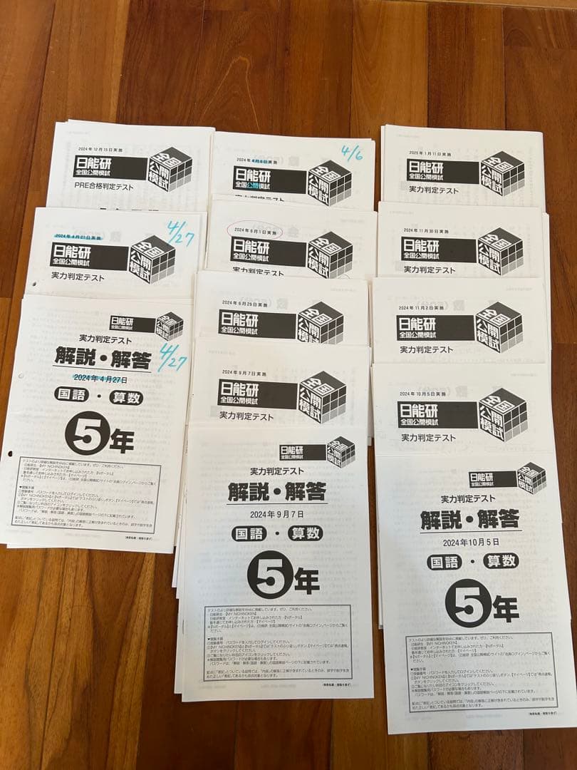 日能研　実力判定テスト10回分