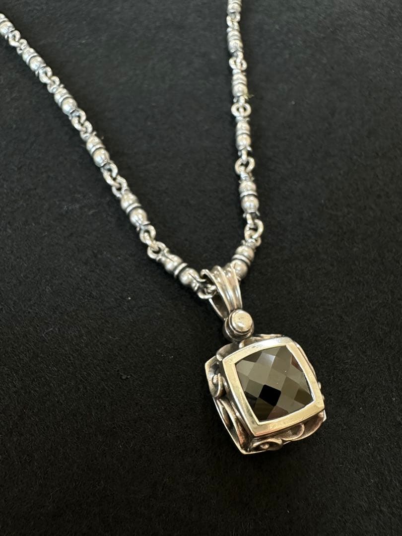 最終価格！AQUA FORTIS オニキス シルバー925 ネックレス