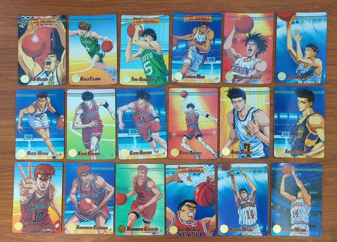 スラムダンク カードダス キラ6枚含む 合計約70枚セット +シール まとめ売り