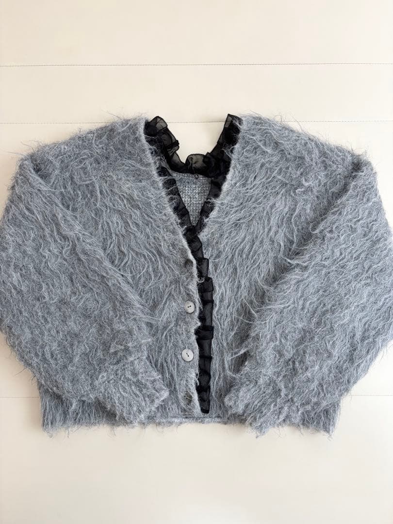 ミヴァコンス　MES VACANCES 2WAYファーニットカーディガン