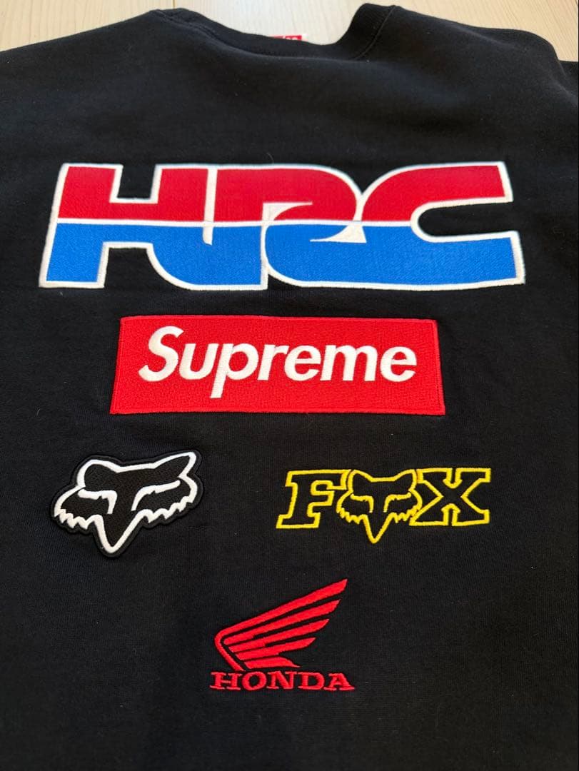 Supreme Honda Fox Racing Crewneck Sサイズ