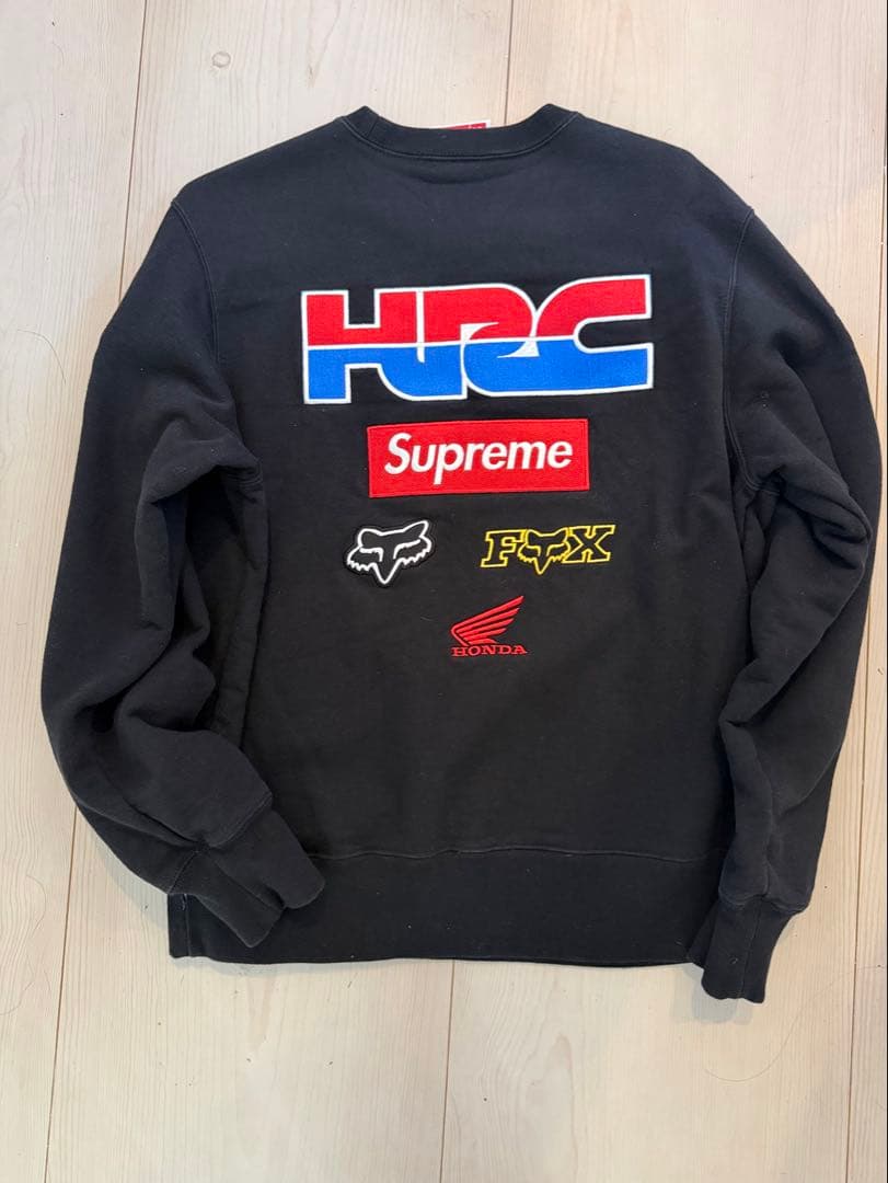 Supreme Honda Fox Racing Crewneck Sサイズ