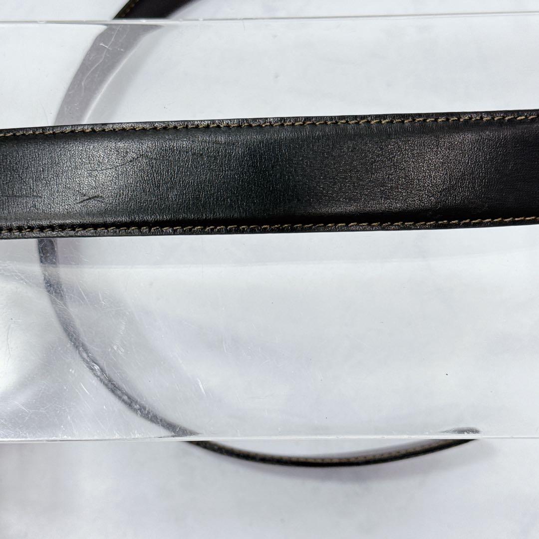 CELINE セリーヌ トリオンフ ダブル回転式ベルト 黒 希少 リバーシブル