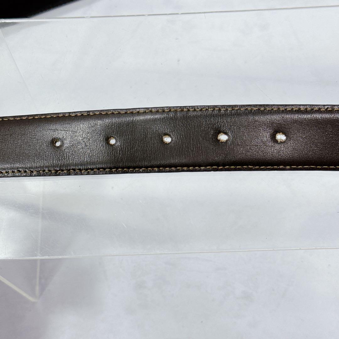 CELINE セリーヌ トリオンフ ダブル回転式ベルト 黒 希少 リバーシブル