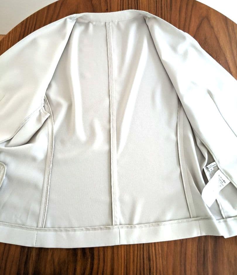 【極美品】23区　ニジュウサンク　ノーカラー　ジャケット　スーツ　大きめ　L