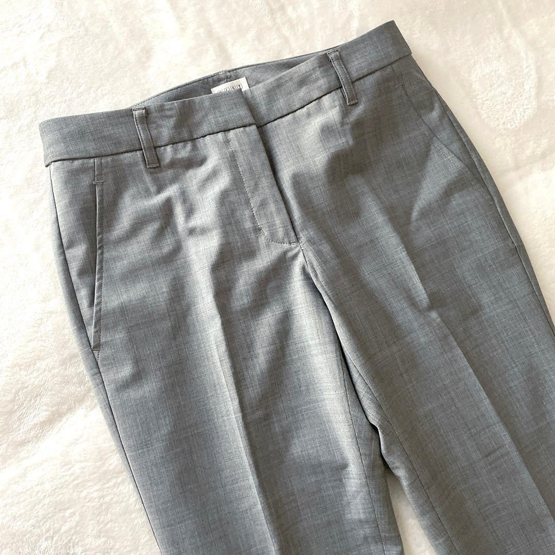 極美品⭐︎PLST グレー ストレッチ テーラード パンツスーツ セットアップ S